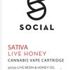 Social Honey Oil Vape Cart - Live Honey Sativa