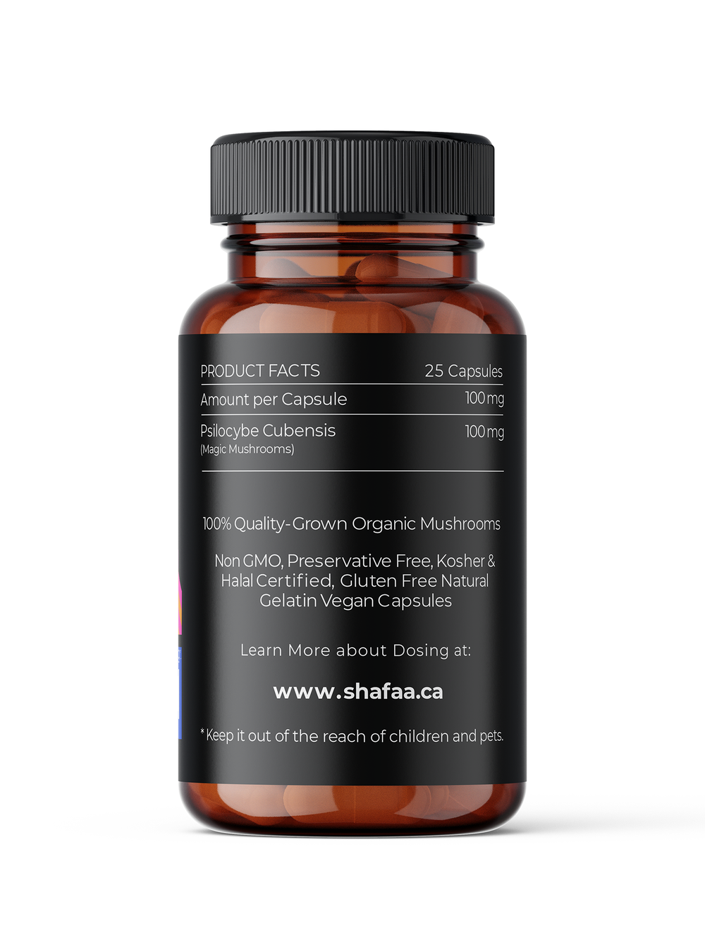 Shafaa Prime Microdosing Shrooms Capsules - 100 mg