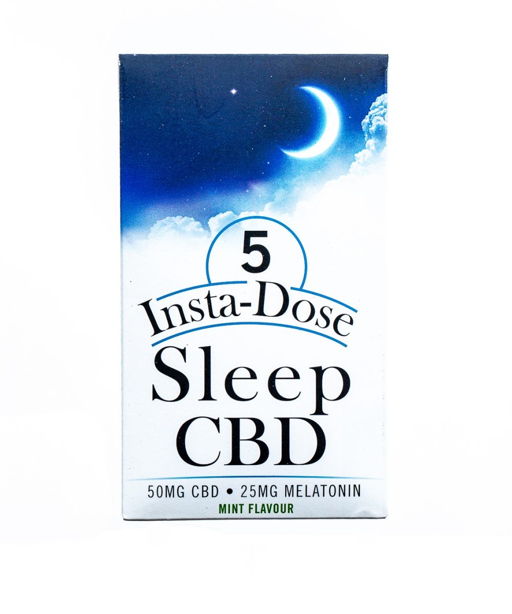 Insta-Dose: Sleep CBD Mint Strips (50mg CBD / 25mg Melatonin)