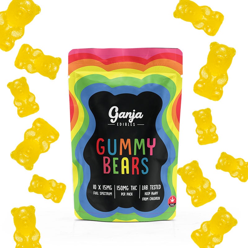 Ganja Bears Gummies - 10 x 15mg THC (150mg Lab Tested)