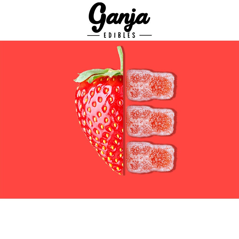 Ganja Bears Sour Gummies - 10 x 15mg THC (150mg Lab Tested)