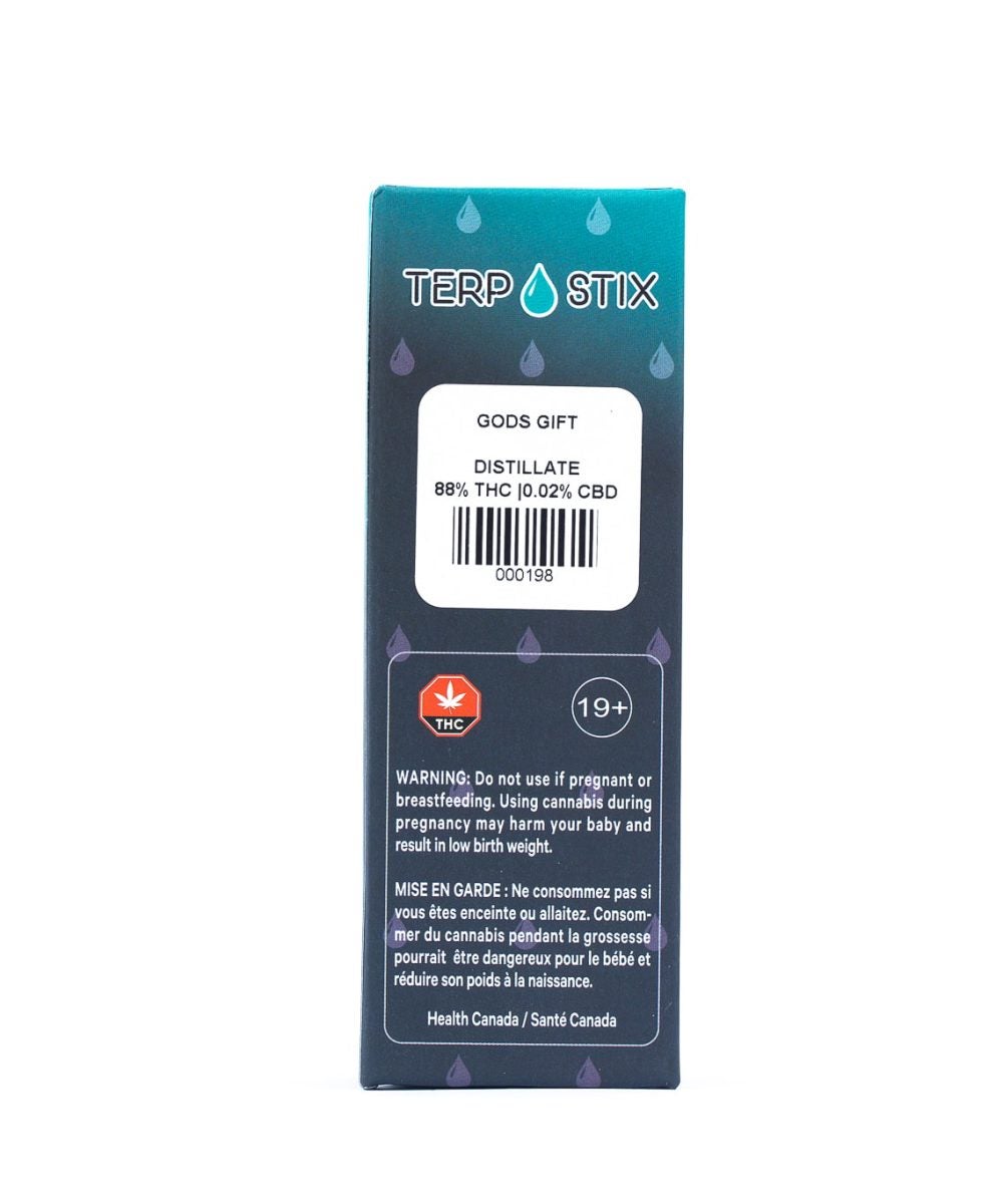 Terp Stix - God's Gift THC Distillate Vape Cartridges