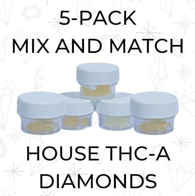 5-Pack House THCA Diamonds Mix and Match