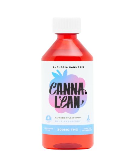 Euphoria CannaLean - Blue Raspberry Syrup 300MG THC