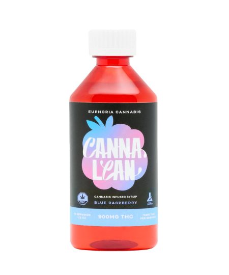Euphoria CannaLean - Blue Raspberry Syrup 900MG THC