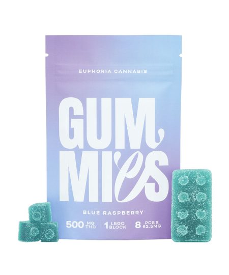 Euphoria Cannabis - Blue Raspberry 500mg THC