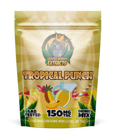 Golden Monkey Extracts: Drink Mix | Tropical Punch 150mg THC