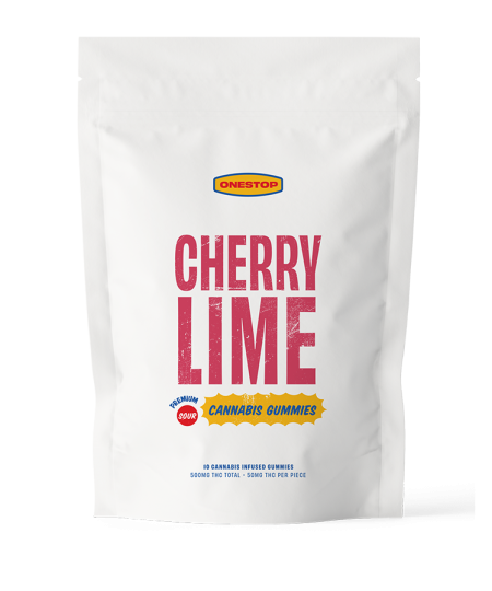 OneStop - Sour Cherry Lime THC Gummies 500mg