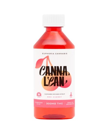 Euphoria CannaLean - Red Cherry Syrup 300MG THC