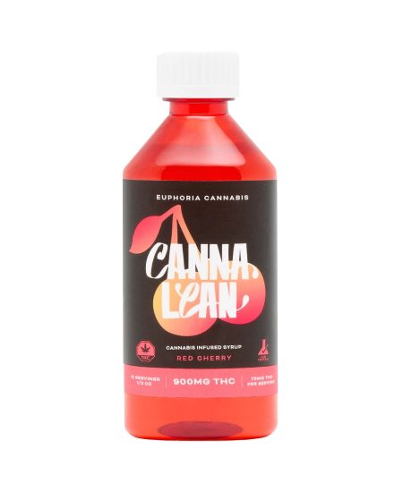 Euphoria CannaLean - Red Cherry Syrup 900MG THC