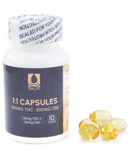 One Life Capsules - 1:1 500mg CBD / 500mg THC