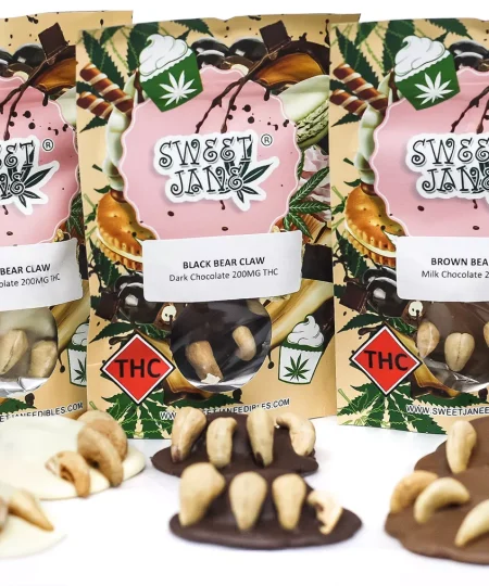 Sweet Jane - Brown Bear Claws Milk Chocolate 200mg THC