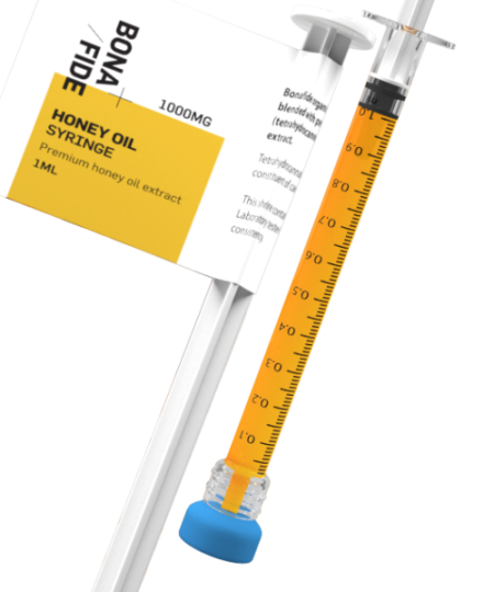 Bonafide – THC 1000mg Honey Oil (1ml) Syringe