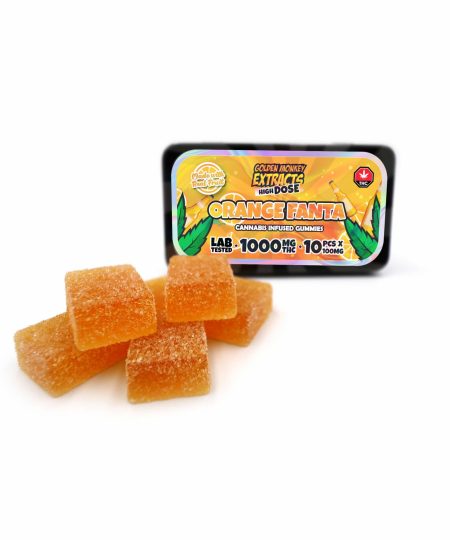 Golden Monkey Extracts – High Dose 1000mg THC Gummy – Orange Fanta