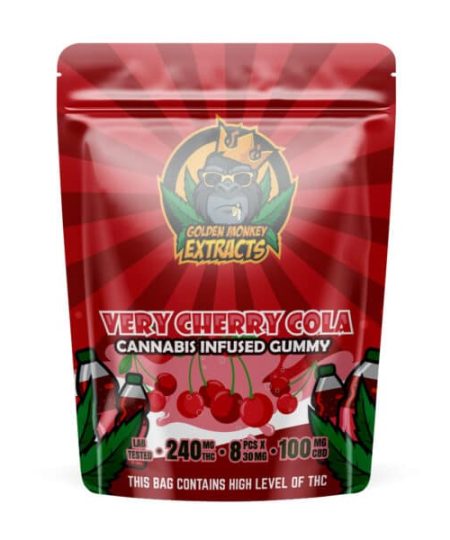 Golden Monkey Extracts – Very Cherry Cola Gummies 240mg THC/CBD