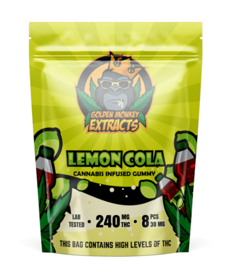 Golden Monkey Extracts – Lemon Cola Gummies 240mg THC