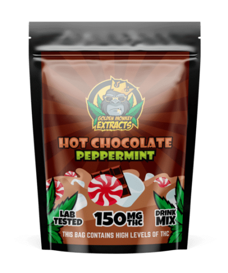 Golden Monkey Extracts: Drink Mix | Peppermint  Hot Chocolate 150mg THC