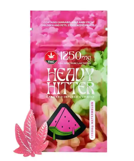 Heavy Hitter Gummies – Watermelon 1250mg THC
