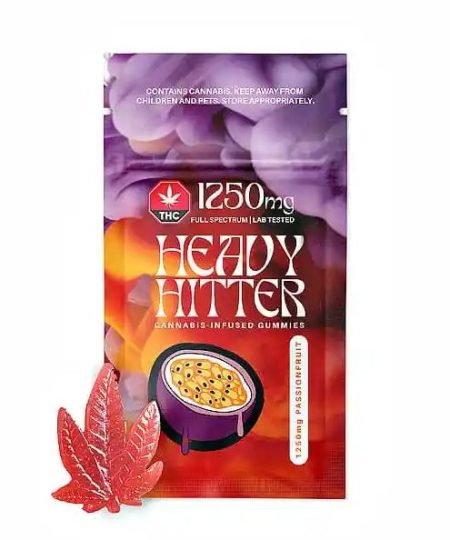 Heavy Hitter Gummy – Passion Fruit 1250mg THC
