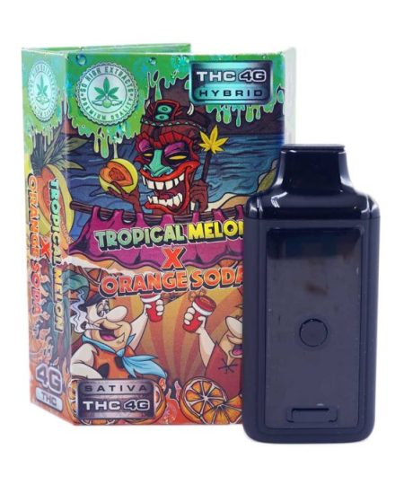 So High Extracts Premium Dual Chamber Vape - 8 Grams (4+4 Grams) - Tropical Melon + Orange Soda