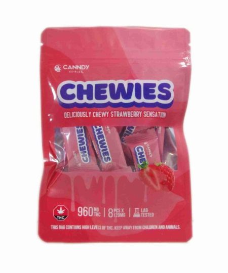 Canndy Edibles – Strawberry Sensation Chewies 960mg THC