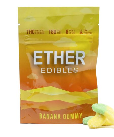 Ether Edibles Banana Gummy 180mg
