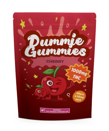 Dummie Gummies – Cherry 1000mg THC Gummies