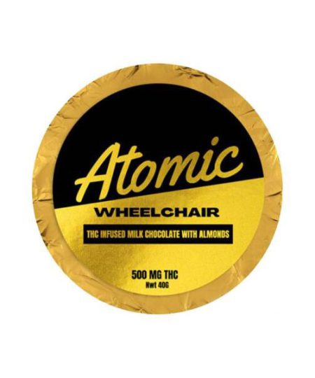 Atomic Wheelchair - THC Almond & Milk Chocolate Puck 500mg