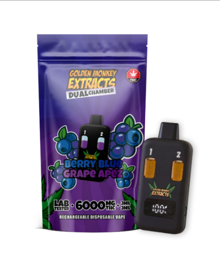 Golden Monkey Extracts - Dual Chamber Disposable Vapes (3+3 Grams)