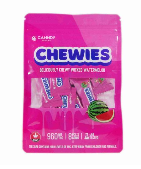 Canndy Edibles – Chewies | Watermelon 960mg THC