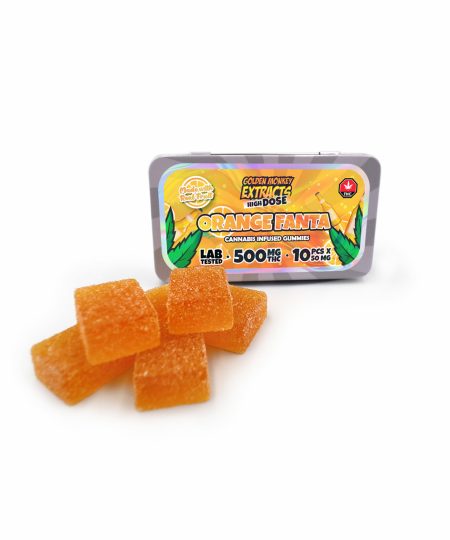 Golden Monkey Extracts – High Dose 500mg THC Gummy – Orange Fanta