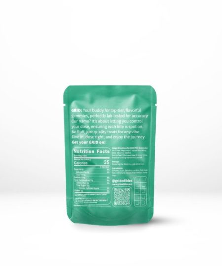 Alternative view of GRID – 1000mg THC Gummy – Punch Bowl