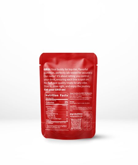 Alternative view of GRID – 1000mg THC Gummy – Cola