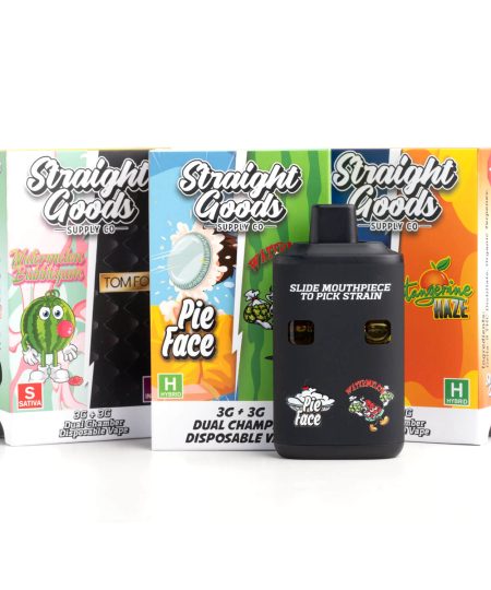 Straight Goods Supply Co. – Dual Chamber Disposable Vape (3+3 Grams)