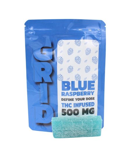 GRID – 500mg THC Gummy – Blue Raspberry