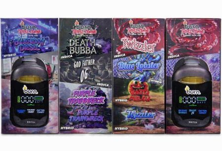Alternative view of Burn Triple Combo – Disposable Vape – 3 x 1 Gram