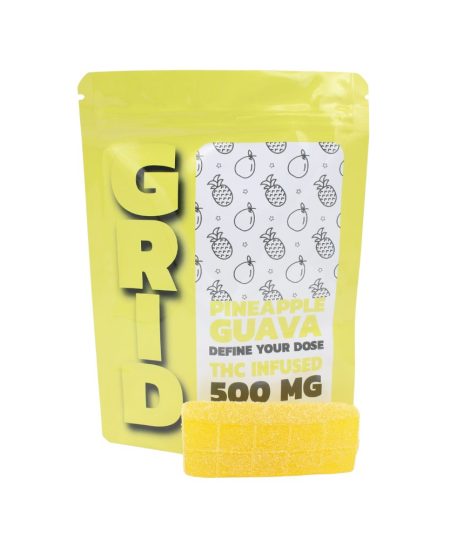 GRID – 500mg THC Gummy – Pineapple Guava