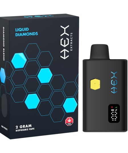 Hex Extracts - Liquid Diamonds Disposable Vape - 2G