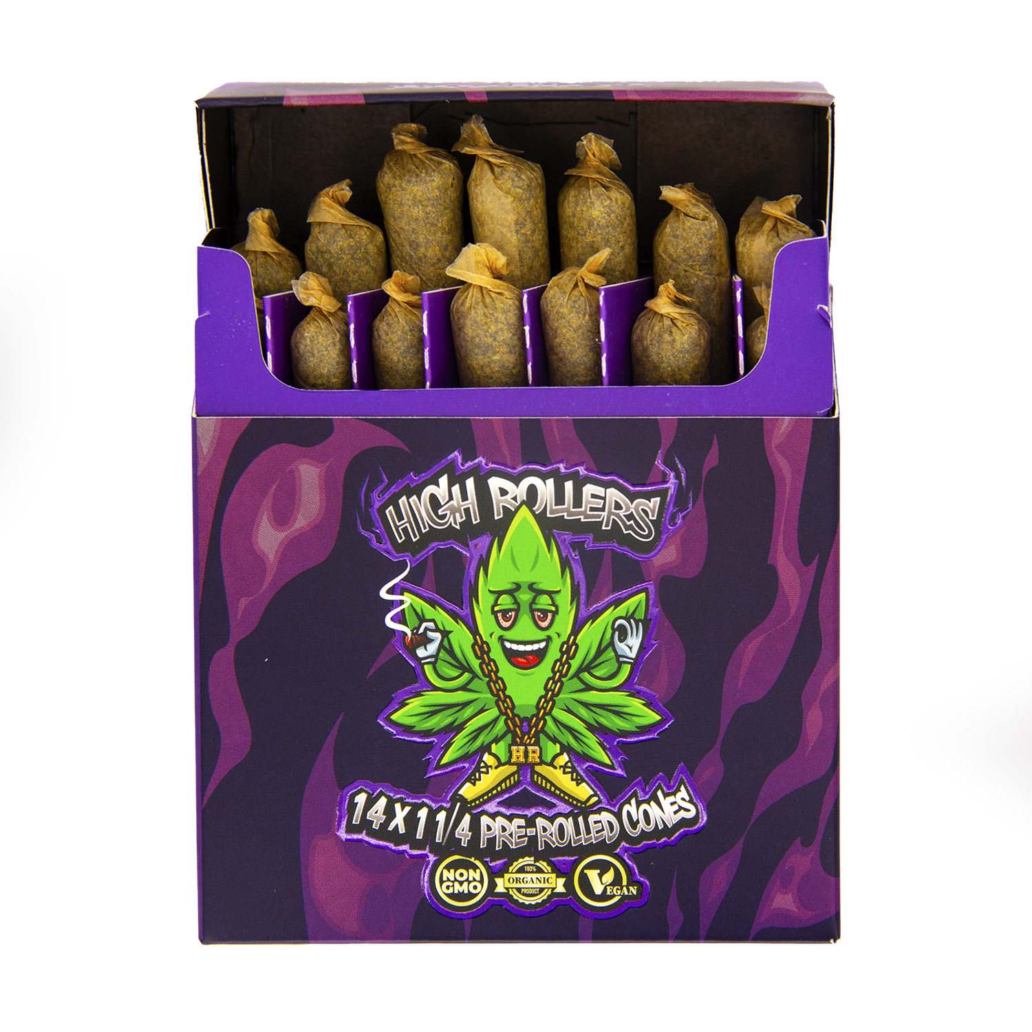 High Rollers Premium Craft Pre-Rolls - Indica - Image 2
